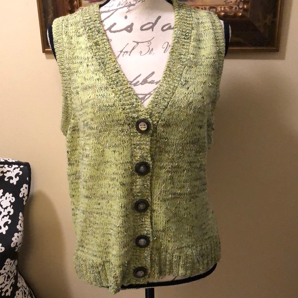 Duna Handloomed Bohemian Statement Button Down Tw… - image 1